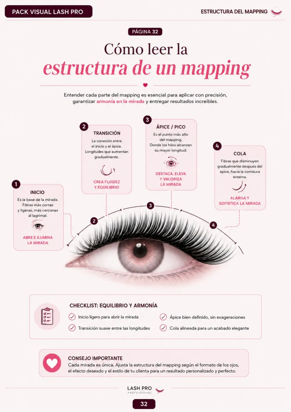Guía visual en español sobre la estructura del mapeo